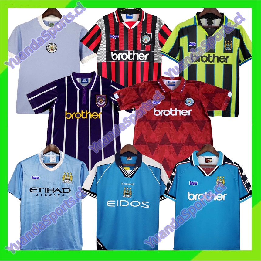Áo Thun Số 11 12 88 90 94 96 98 99 01 1972 1991 Manchester City jersey
