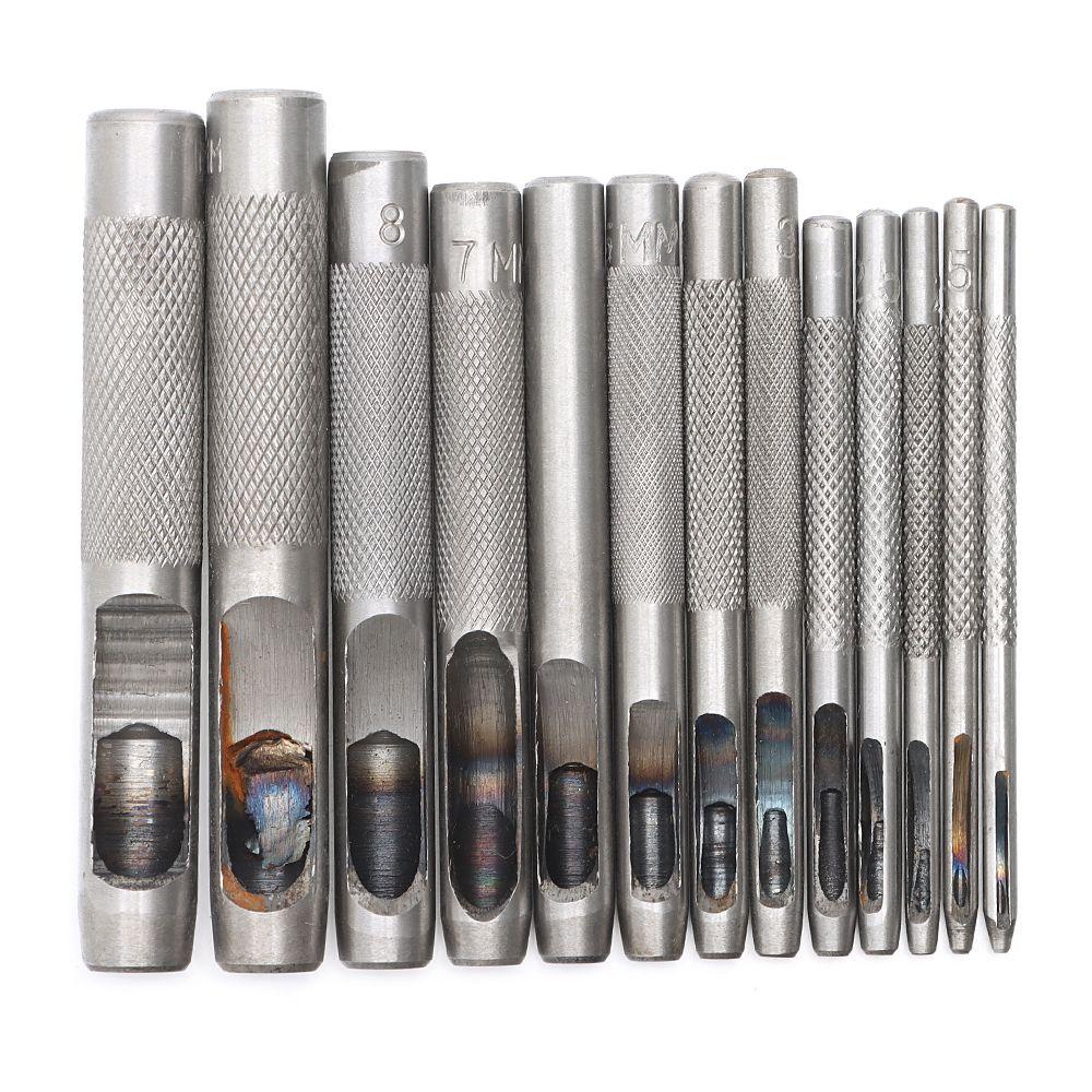 Dụng Cụ Đục Lỗ Thắt Lưng Da Bằng Thép Carbon 1-10MM