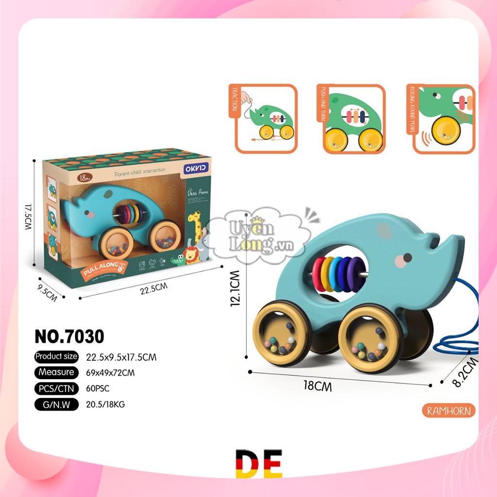 Xe Tập Đi Dây Kéo Xúc Xắc Hình Thú Siêu Nghộ Nghĩnh Cho Bé