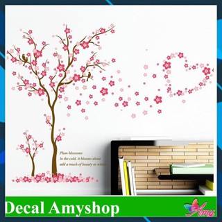 [XẢ HÀNG] Decal Cây hoa đào mùa xuân AmyShop DCX055 ( 100 x 167 cm)