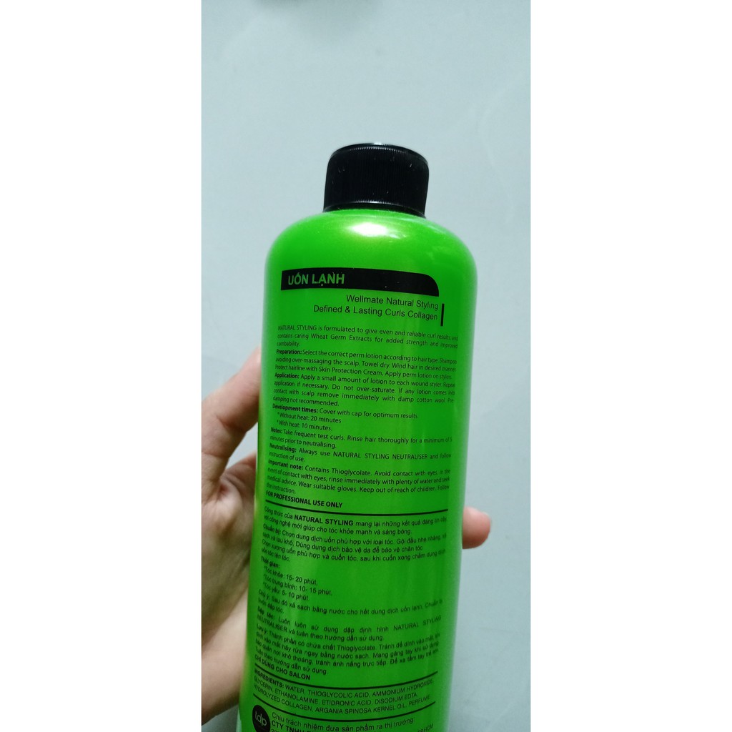 Uốn lạnh Wellmate 500ml chai sô O - bán lẻ chai - phụ liệu tóc Thủ Đức