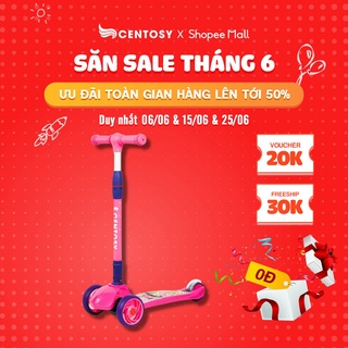 Xe scooter trẻ em cao cấp - centosy scooter mhbc 026 - có đèn nháy, màu sắc nổi bật, gấp gọn tiện lợi