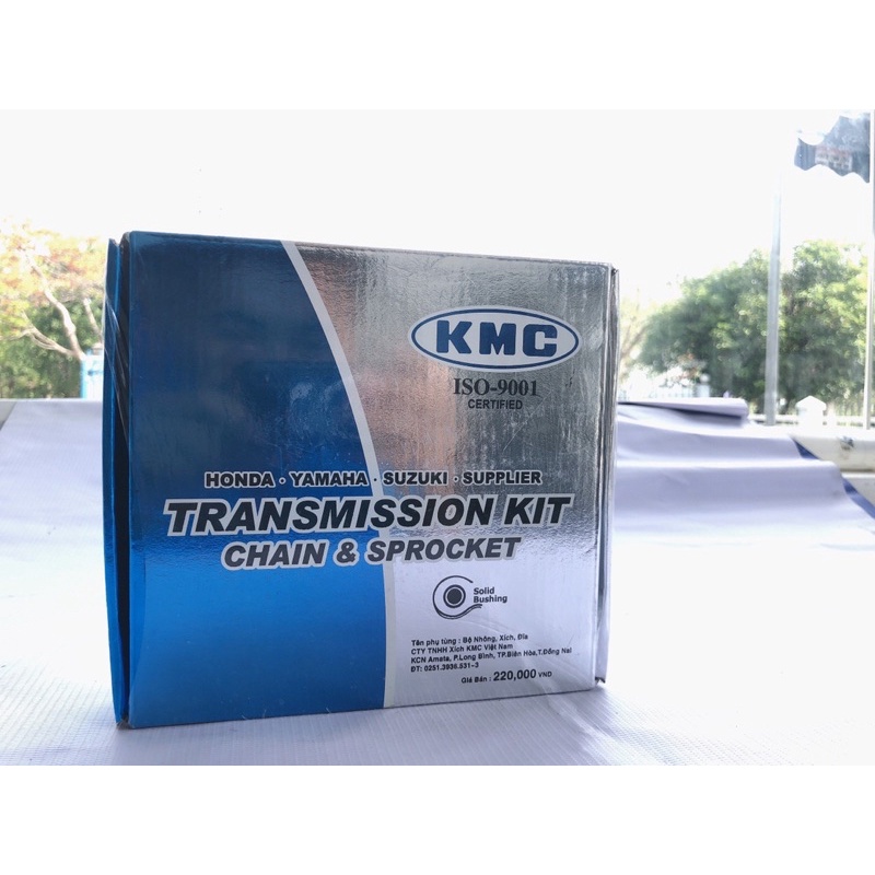 Nhông sên dĩa KMC hộp xanh cho xe Yamaha Jupiter V ; Jupiter MX