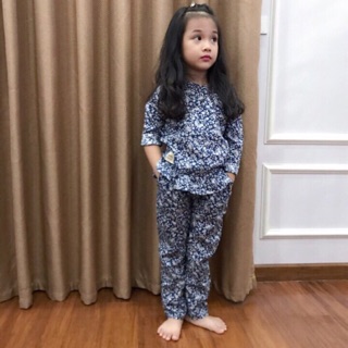 Combo 15 bộ thô hoa bé gái