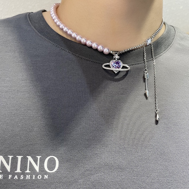 Vòng cổ mặt trái tim đính đá lấp lánh sang trọng cho nữ