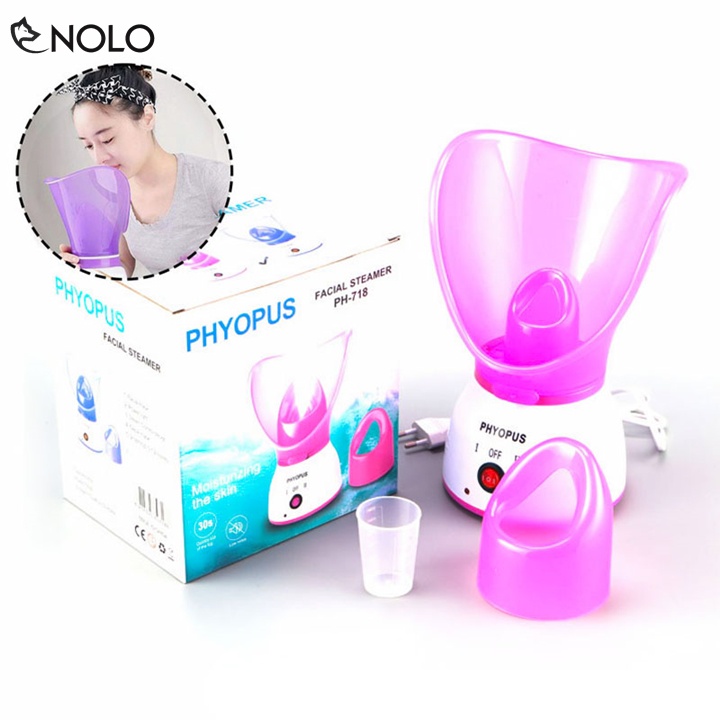 Máy Xông Hơi Mặt Mũi Phyopus PH718 Giúp Cấp Ẩm Sâu Và Loại Bỏ Bụi Bẩn Cho Da Dùng Nguồn 220V