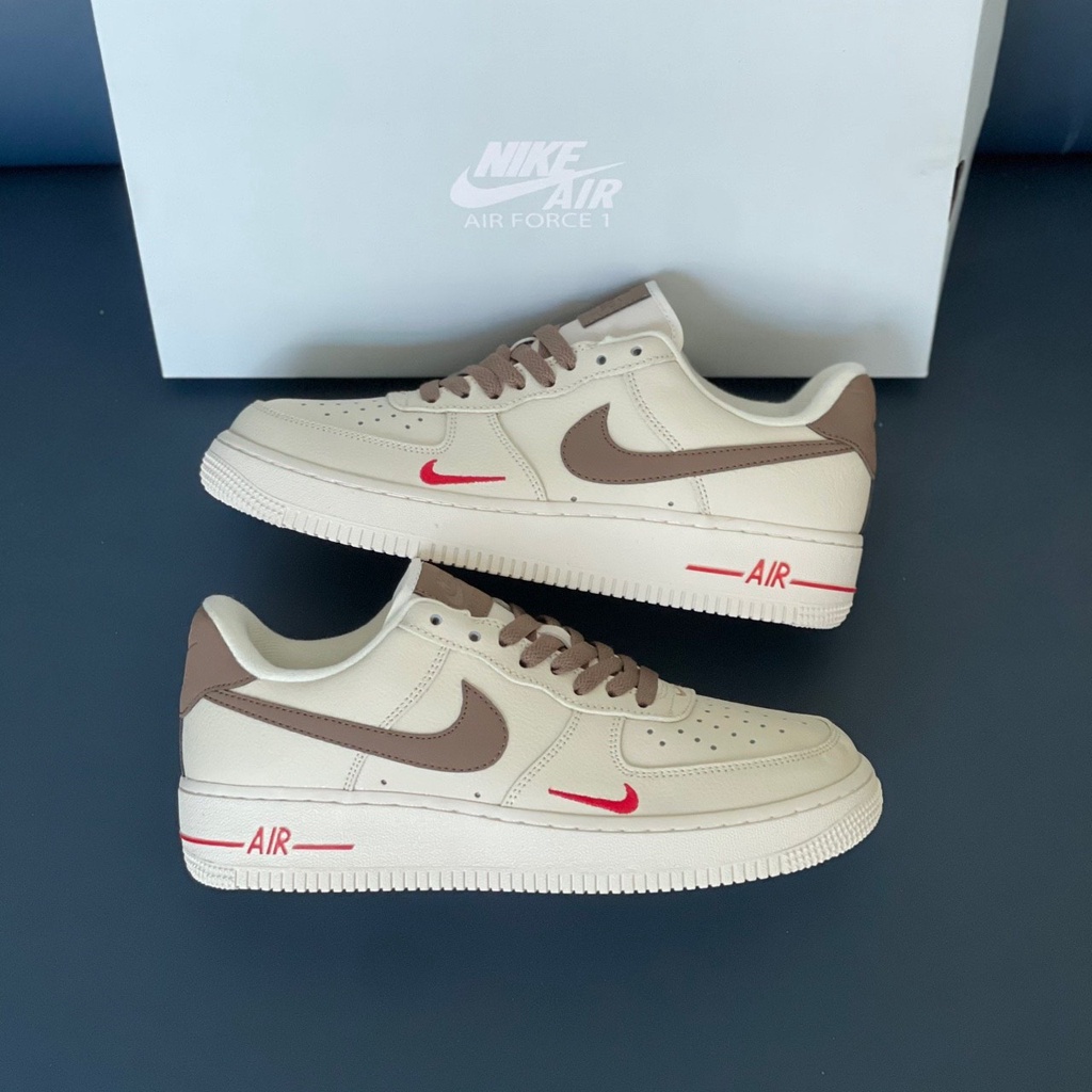 Giày thể thao nam AF1 móc nâu, Giày sneaker nam nữ