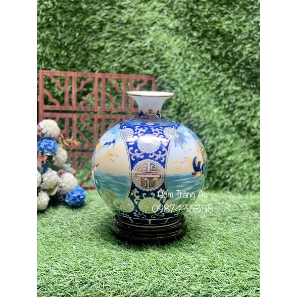 Bình hút lộc thuận buồm xuôi gió 3D gốm sứ Bát Tràng