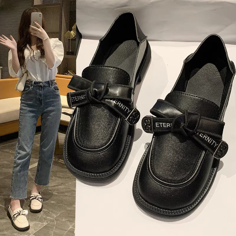 Giày ULZZANG OXFORD Nơ, Tiểu Thư Siêu Xinh Phong Cách Vintage 𝑪𝒂𝒎𝒔𝒕𝒐𝒓𝒆