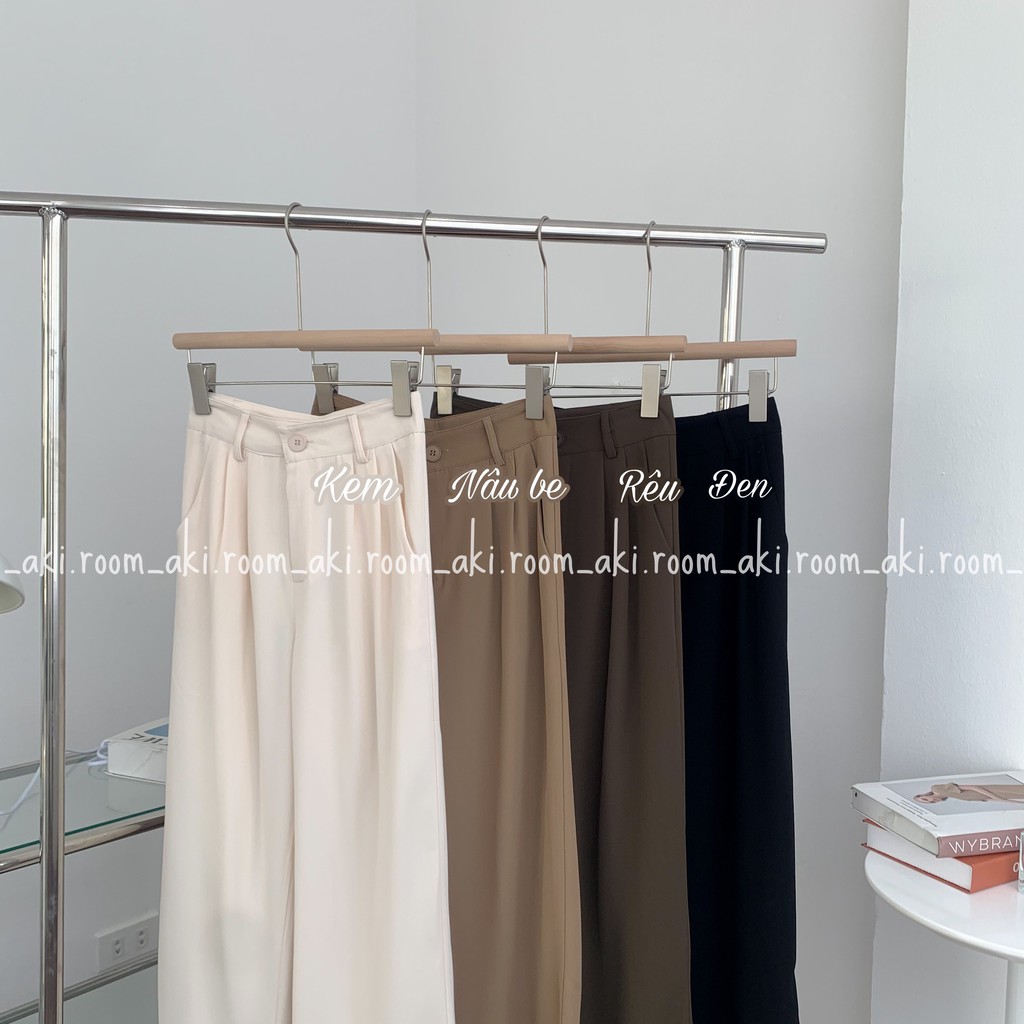 Quần suông trơn cạp phẳng 213-1