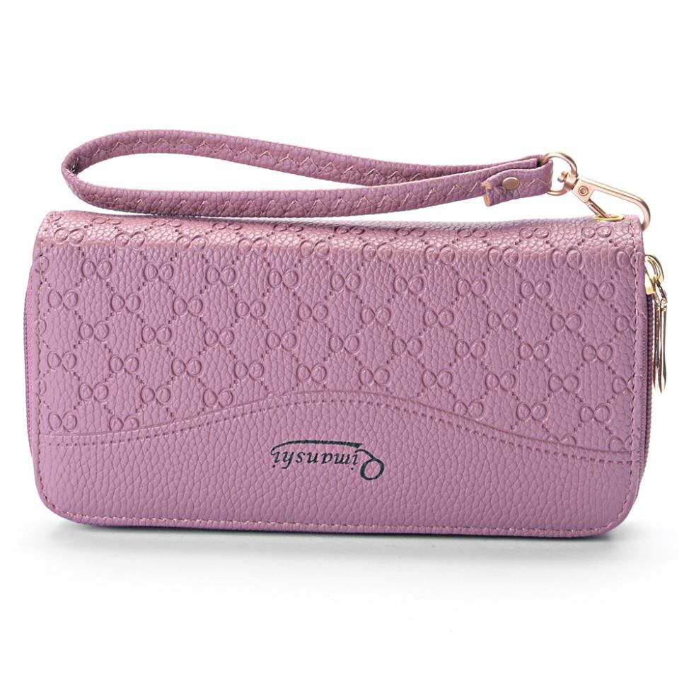 VÍ KHÓA KÉO Tiện Lợi Mini ZIP Da Chống Thấm Nước