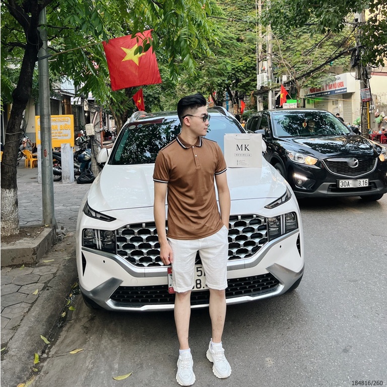 Áo Polo Ngắn Tay Nam Nữ Trơn Cải Cổ Và Tay