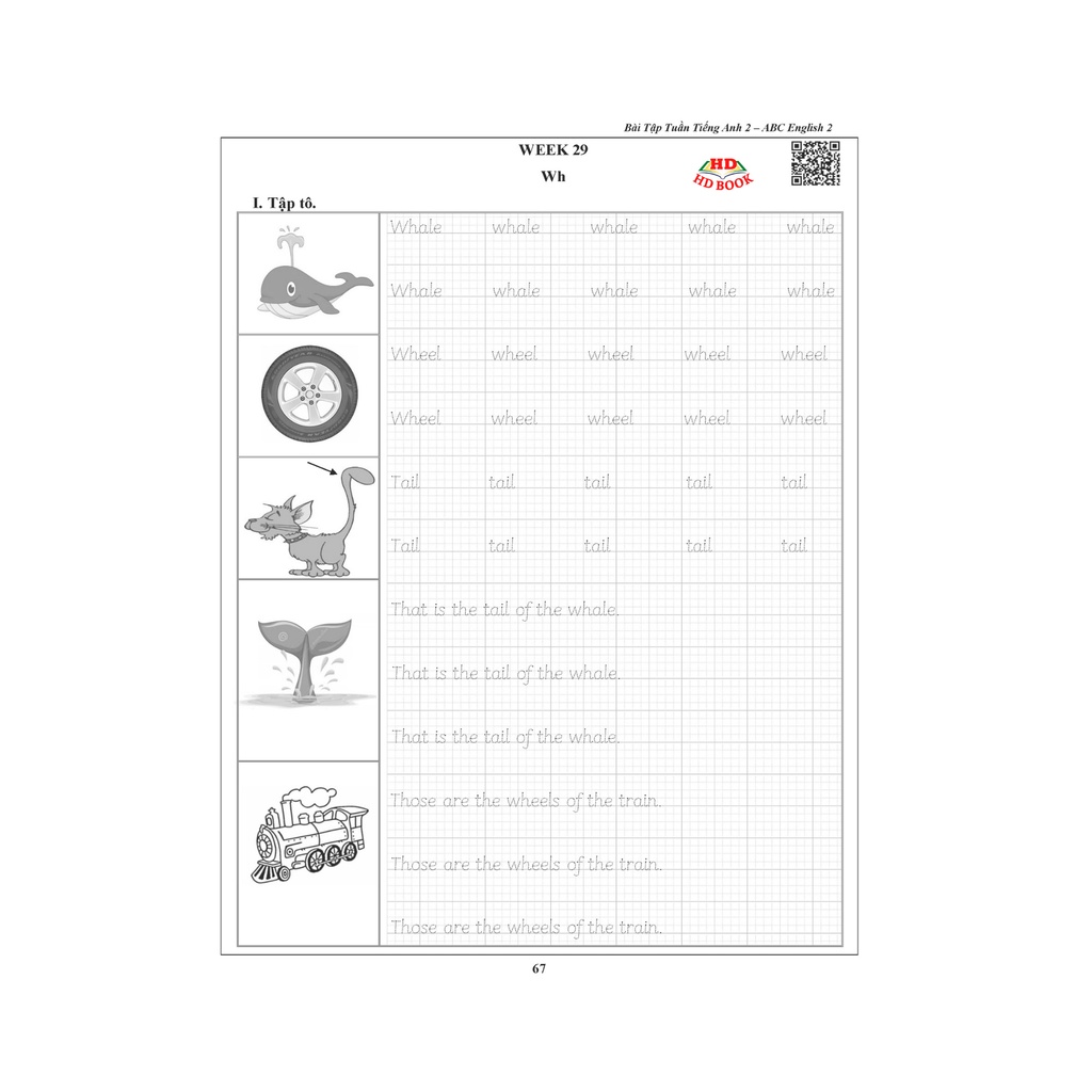 Sách - Bài tập tuần TIẾNG ANH 2