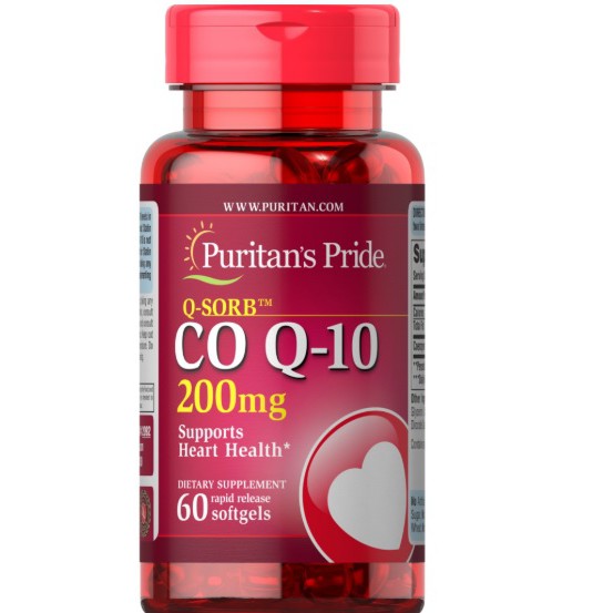 Viên uống hỗ trợ tim mạch puritan's pride Co Q-10 200mg 30 viên