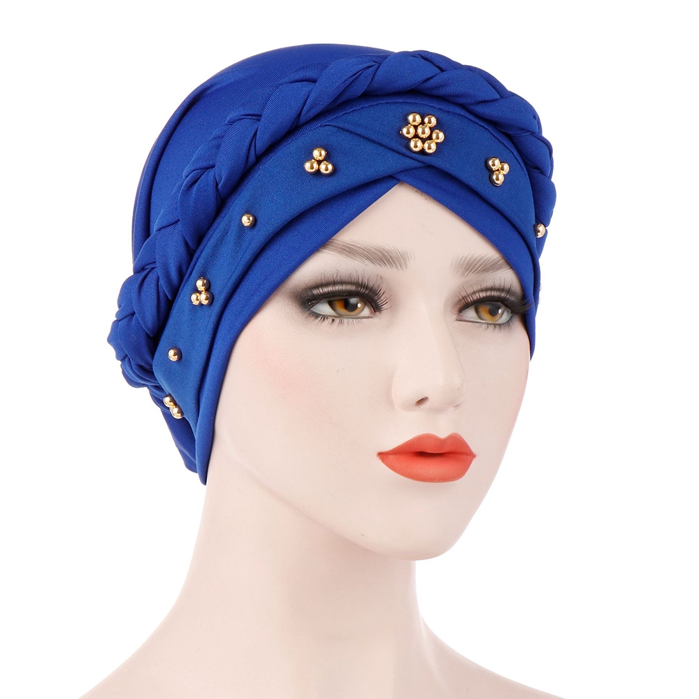 Khăn turban lụa sữa co giãn quấn đầu