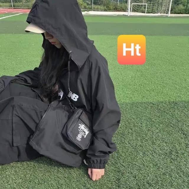 Áo khoác gió chữ cái N B in ngực HT12 | BigBuy360 - bigbuy360.vn