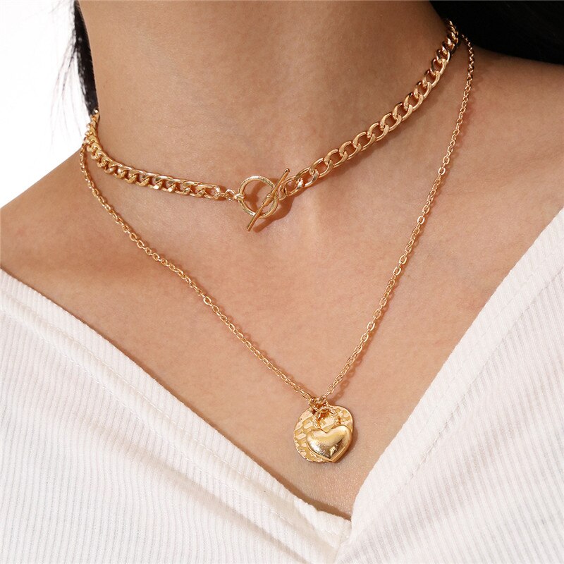 ✨Girlunderwear ✨Bohemian Cute Butterfly Choker Necklace for Women Street Style Statement Necklace Gold Color Letter Necklace Jewelry