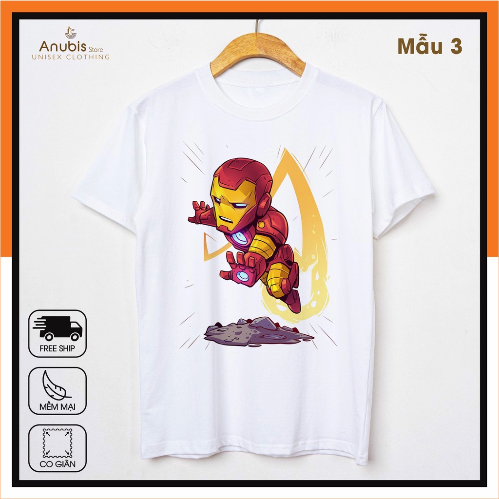 (4 MẪU) ÁO THUN MARVEL CHIBI SIÊU CHẤT