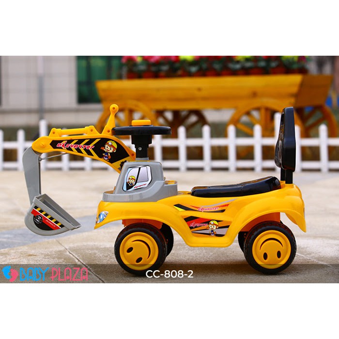 Xe cẩu chòi chân xe múc đất, xúc đất cho bé BABY PLAZA CC-808-2