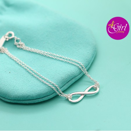 Lắc tay vô cực bạc 925