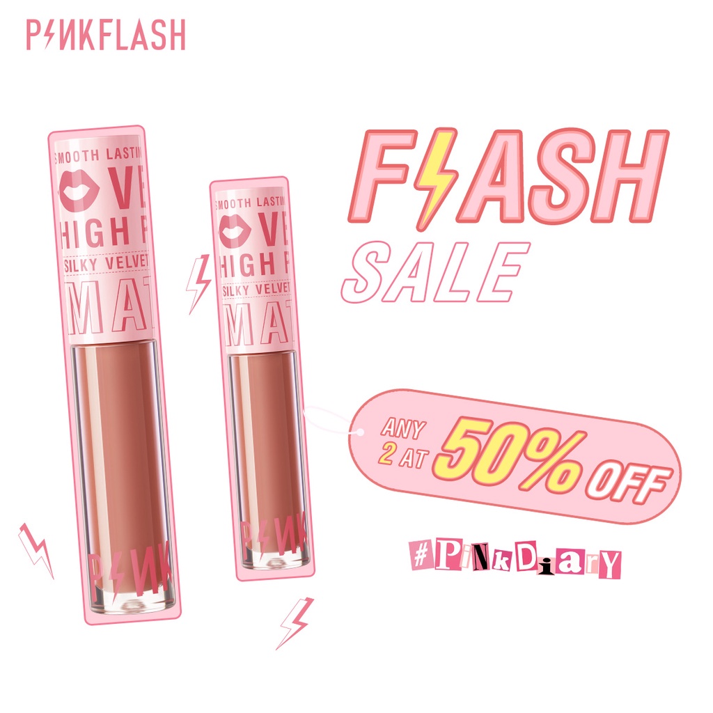 Son môi nhung lì PINKFLASH 30g lâu trôi