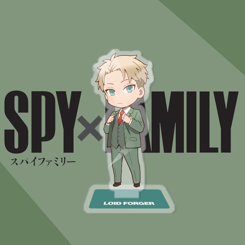(Mini) Mô hình Standee Spy x Family Gia đình điệp viên anime chibi tượng mica trang trí trưng bày góc học tập