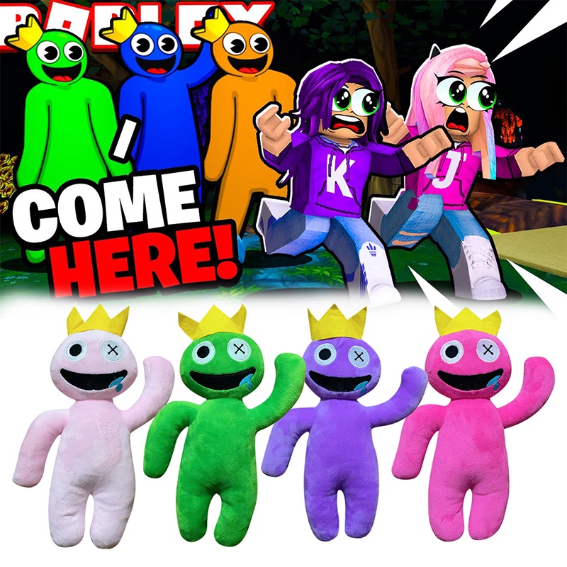 Roblox Đồ chơi nhồi bông Hình Chú Heo / Hổ / Chú Hề Màu Cầu Vồng Xinh Xắn