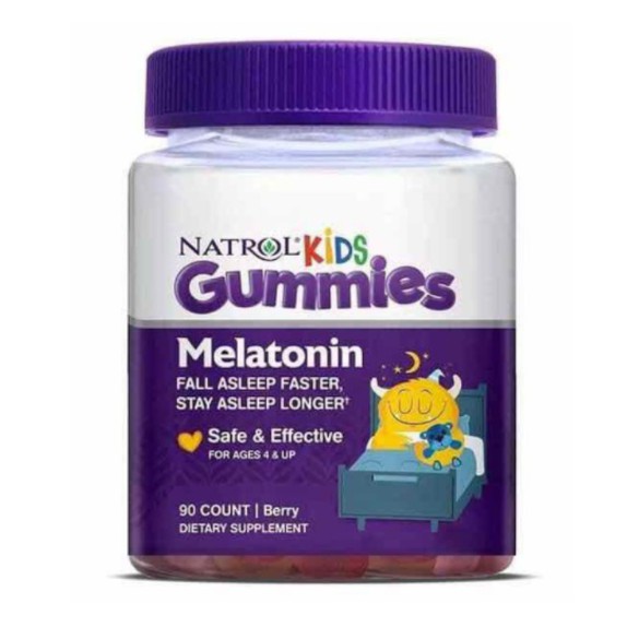 Kẹo dẻo ngủ ngon, Kẹo ngủ cho bé, Natrol Melatonin kids hổ trợ giấc ngủ cho kids 90 viên