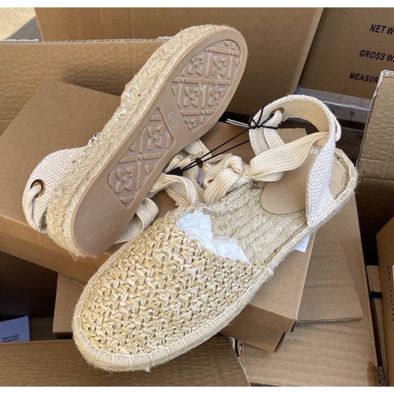 Sandal cói dây buộc reser.ved . xuất uk