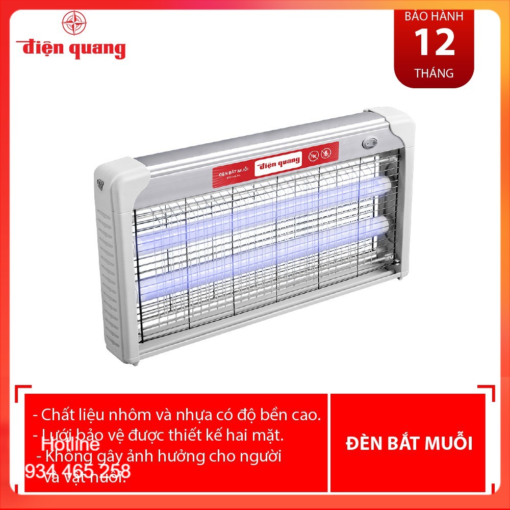 Chính Hãng Đèn bắt muỗi Điện Quang ĐQ EML05L (483x65x245mm) [BH dài]