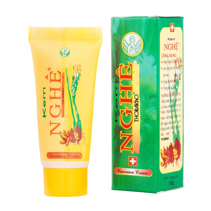 Kem Nghệ (Tube) Thorakao 10g  - ngừa mụn, mờ sẹo, trắng da, giữ ẩm