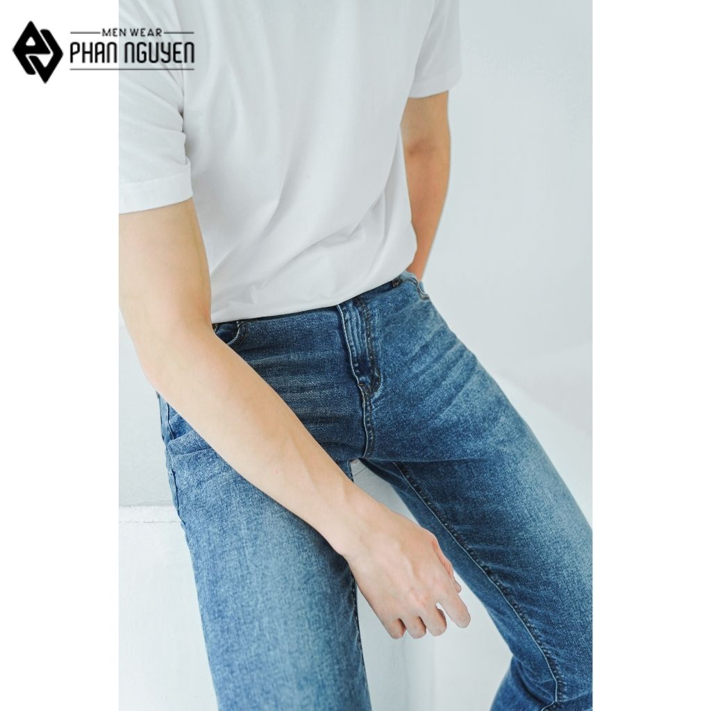 Quần bò nam cao cấp Phan Nguyễn dáng dài, thiết kế trẻ trung, độ bền cao, thoáng mát, phù hợp đi chơi, đi làm QBD.024