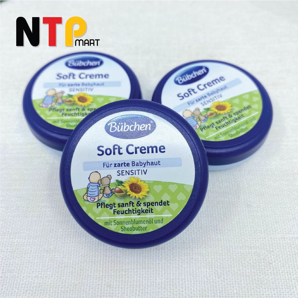 Kem Dưỡng Da Bubchen Soft creme Für zarte Babyhaut Sensitiv hương Hoa Cúc cho Trẻ Em hộp 20ml nhập khẩu Đức