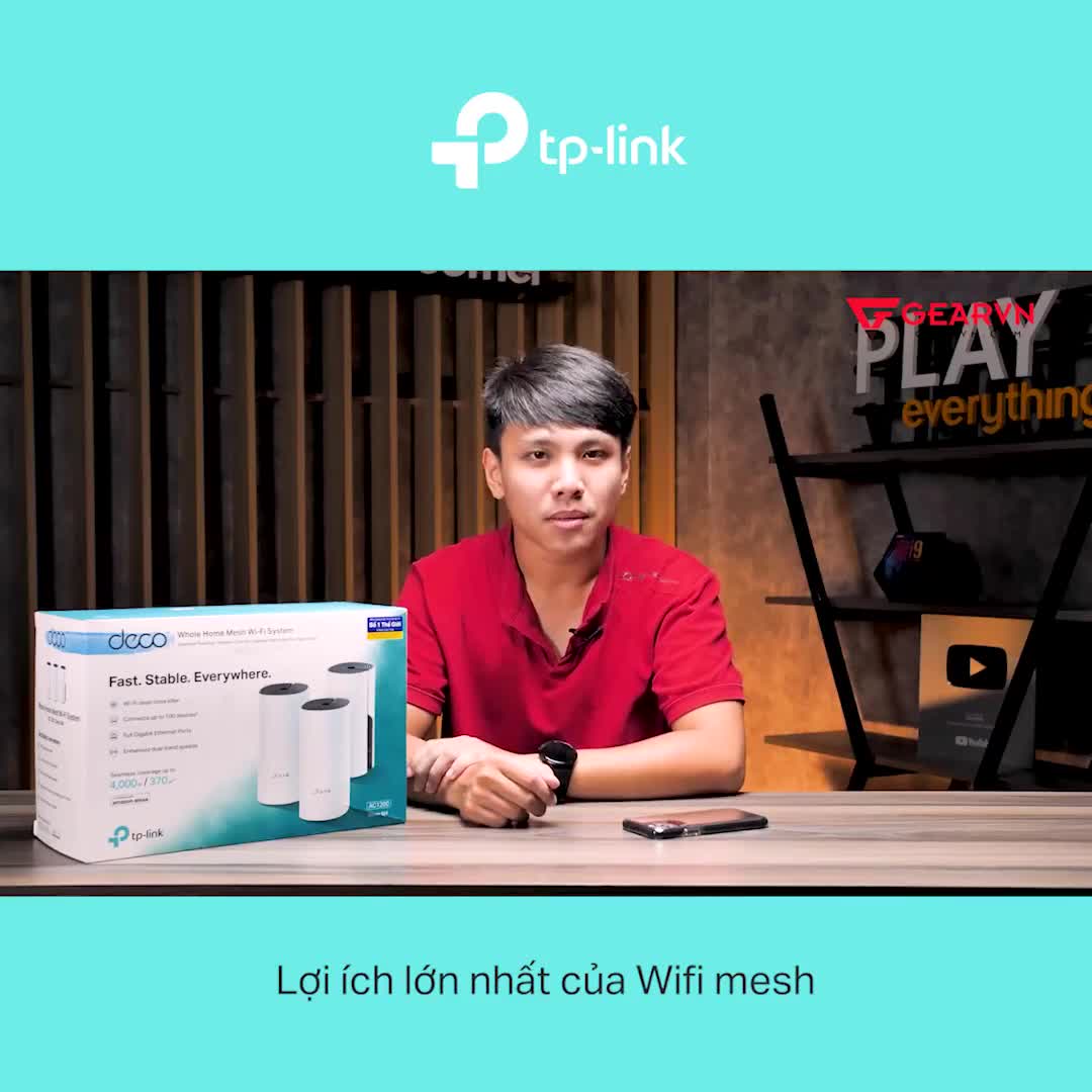 [Hỏa Tốc] Hệ Thống Wifi Mesh TP-Link Deco M4 Chuẩn AC 1200Mbps Dành Cho Gia Đình | BigBuy360 - bigbuy360.vn