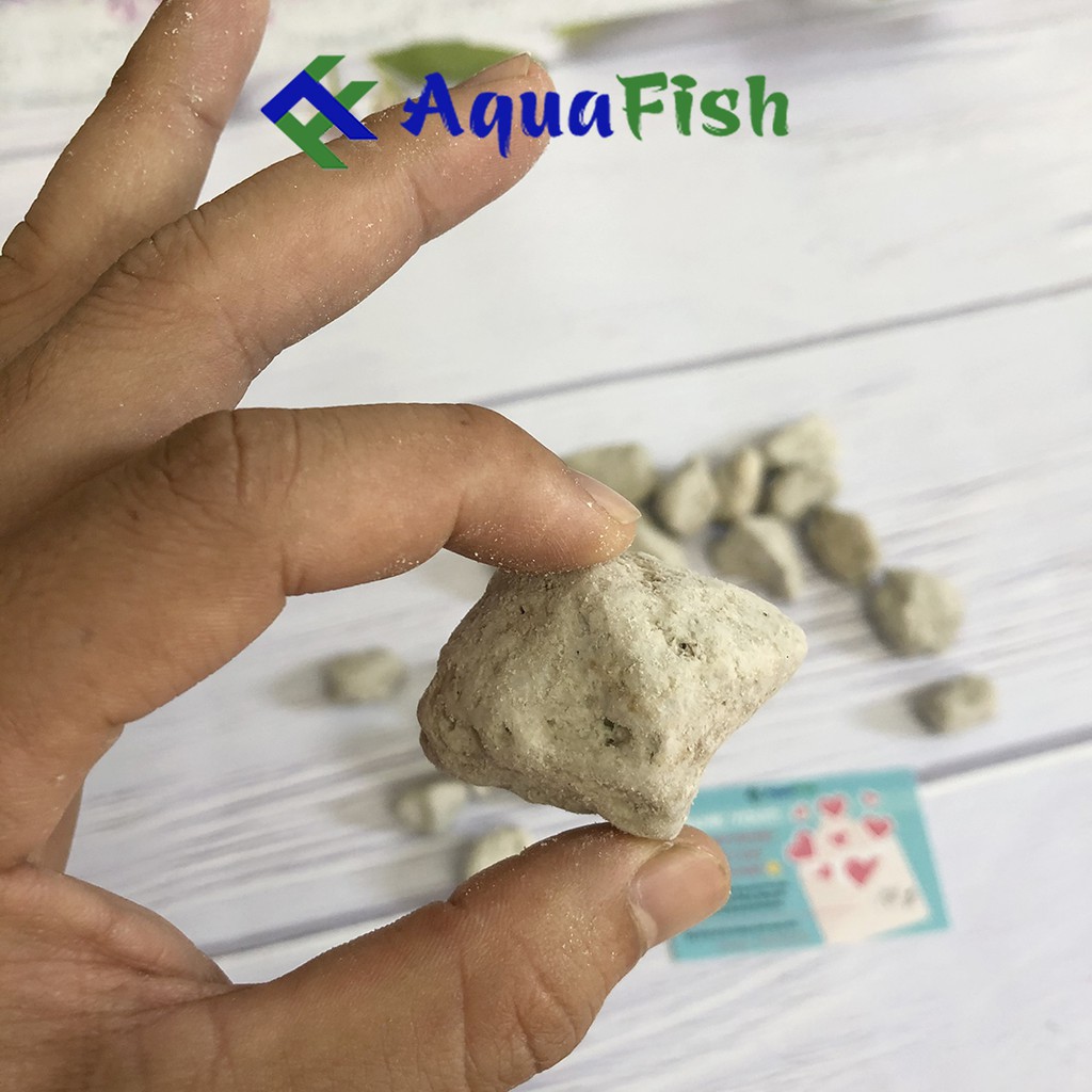 Nham Thạch Trắng - Đá Lông Vũ 1kg ( vật liệu lọc nước bể cá)