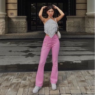 Quần jeans loe hack dáng