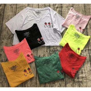 Áo thun crop top mỏng mát kute