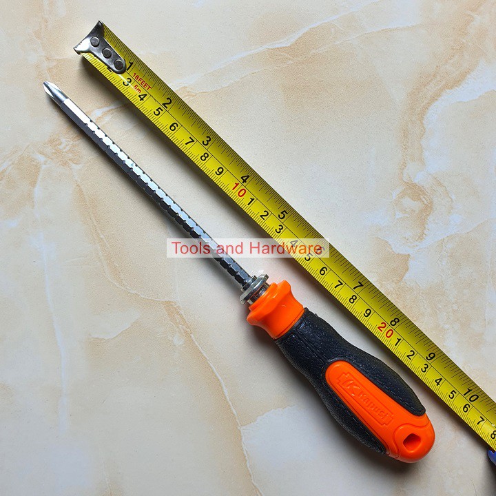 Tuốc nơ vít nhiều nấc hãng Kapusi Japan có 2 đầu 2 cạnh, 4 cạnh, chiều dài tối đa 25cm, có thể thay đổi chiều dài