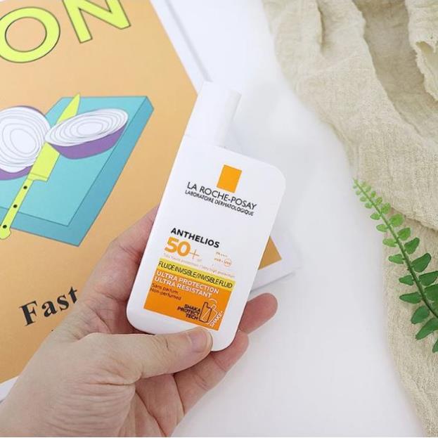 Hàng Pháp- Kem Chống Nắng Dạng Sữa La Roche Posay Anthelios Invisible Fluid SPF50+ 50ml Chính Hãng 100%