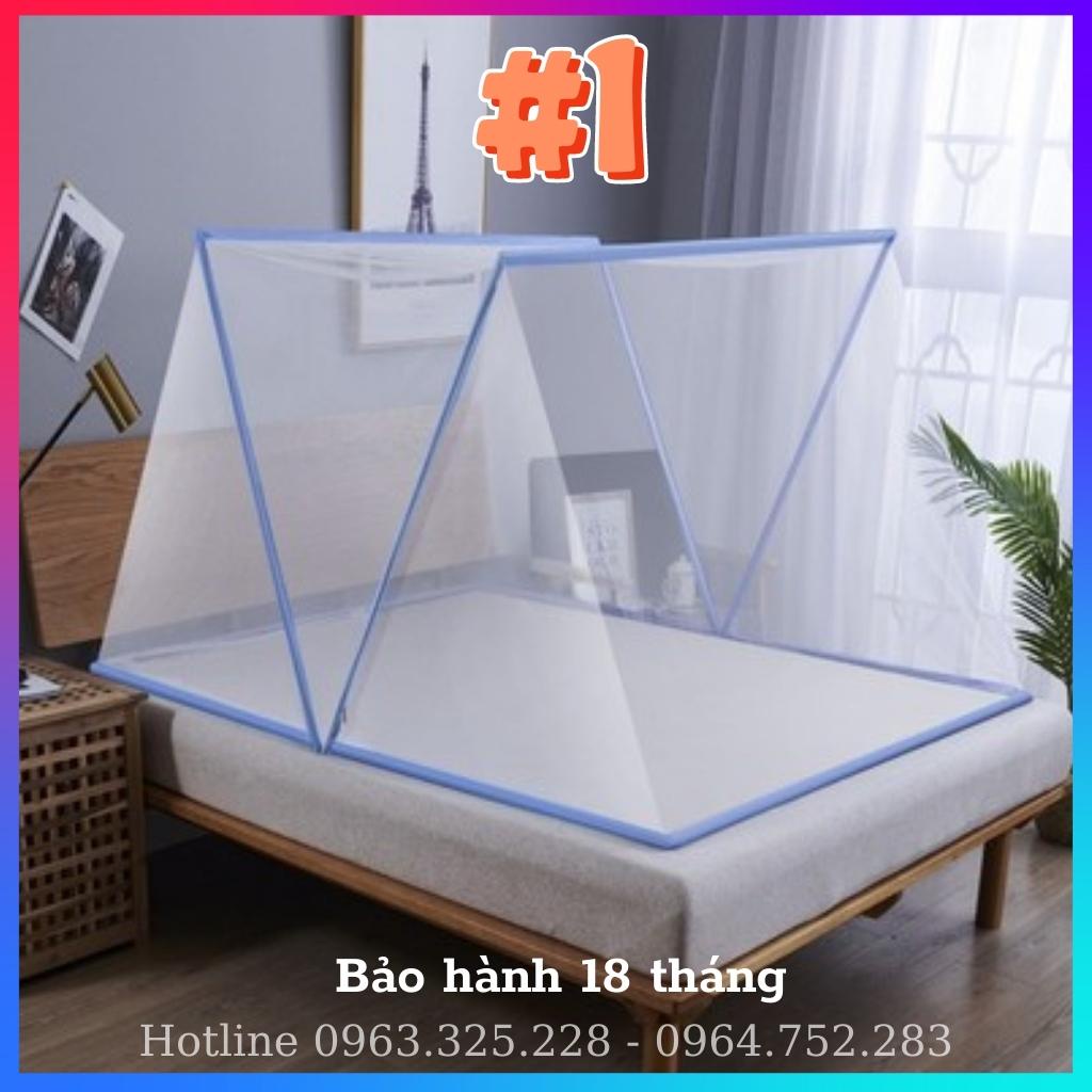 Màn Mùng chụp tự bung người lớn xếp thông minh gấp gọn ngủ tiện dụng chống muỗi 1m2 1m4 1m6 1m8 cao cấp