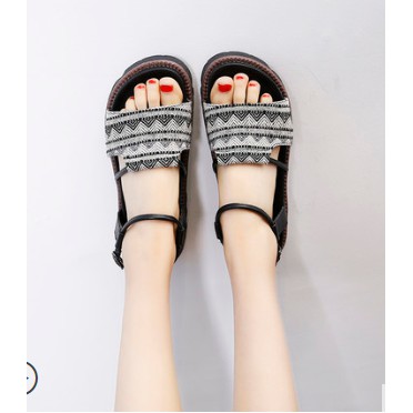 (ORDER) Sandal ulzzang thổ cẩm hot 2019