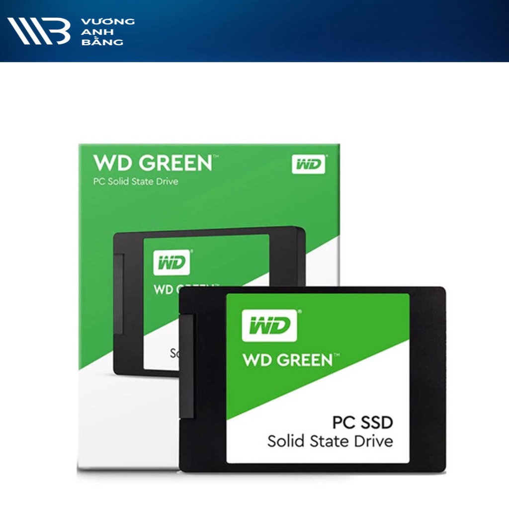 Ổ cứng SSD 480G WESTERN DIGITAL GREEN 2.5&quot; SATA 3 - Hàng Chính Hãng (BH 36 tháng)