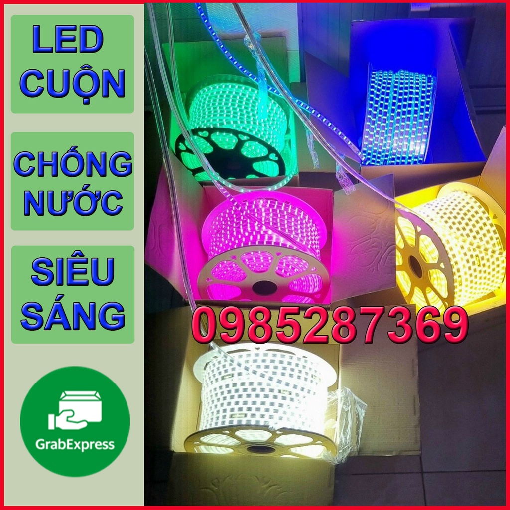 💥Giá Sỉ💥 Đèn LED Dây Đôi 2835- 2 Hàng - Siêu sáng - Chống nước (Chưa kèm nguồn) dùng quấn cây, trang trí lễ hội