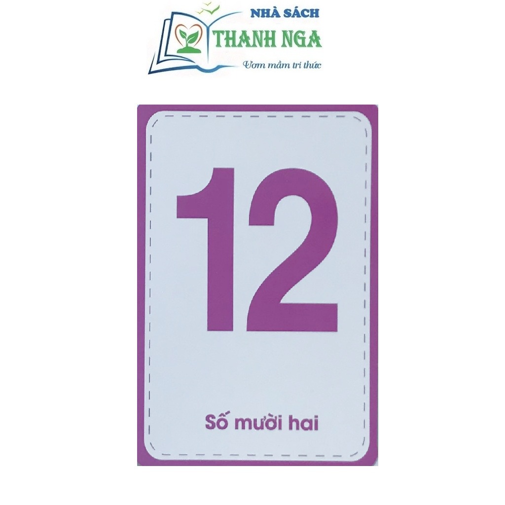 Bộ thẻ flashcard Việt Hà bé học toán dành cho trẻ từ 4-6 tuổi