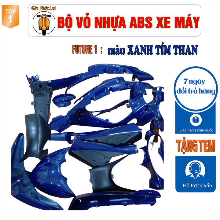Dàn áo xe Future 1 màu Xanh Tím Than, nhựa ABS nguyên sinh 1999-2000 SPP-817