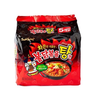 Lốc 5 gói x 140gr mì gà cay nuớc samyang