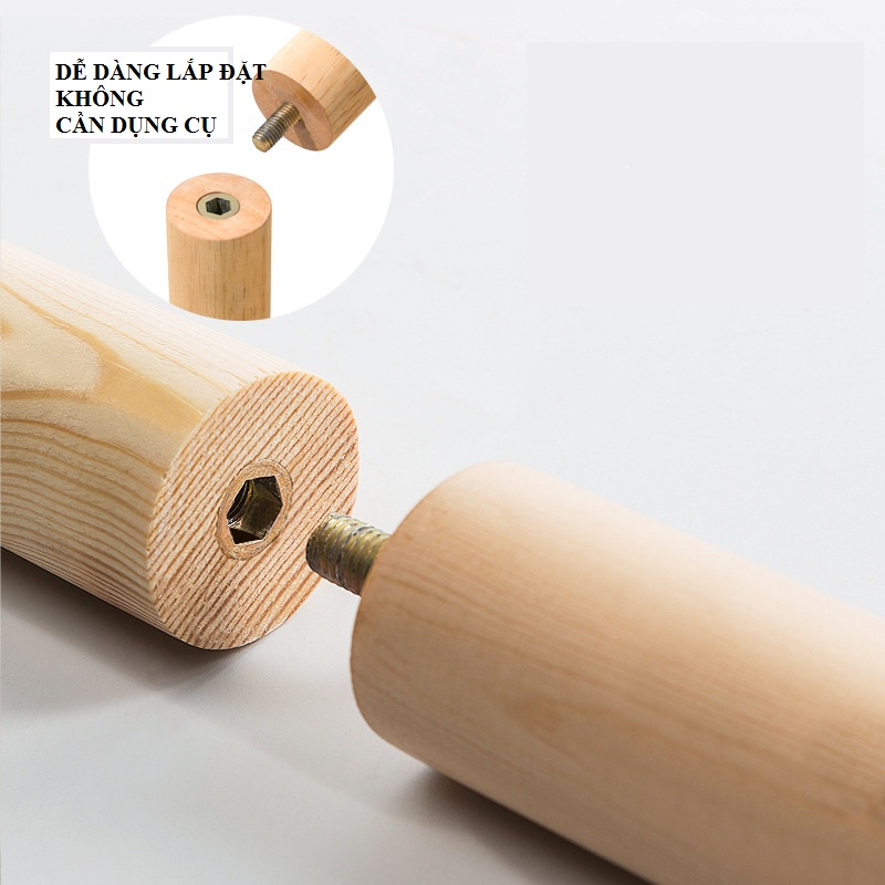 Cây treo quần áo bằng gỗ nhập khẩu,  Giá Treo Đồ Đứng Nội Thất Kiểu Hàn