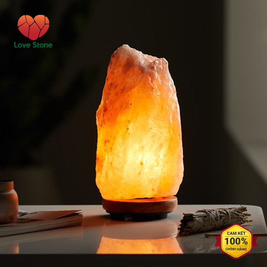 Đèn Đá Muối Tự Nhiên Himalaya Love Stone - Size S ( 2Kg - 3Kg )