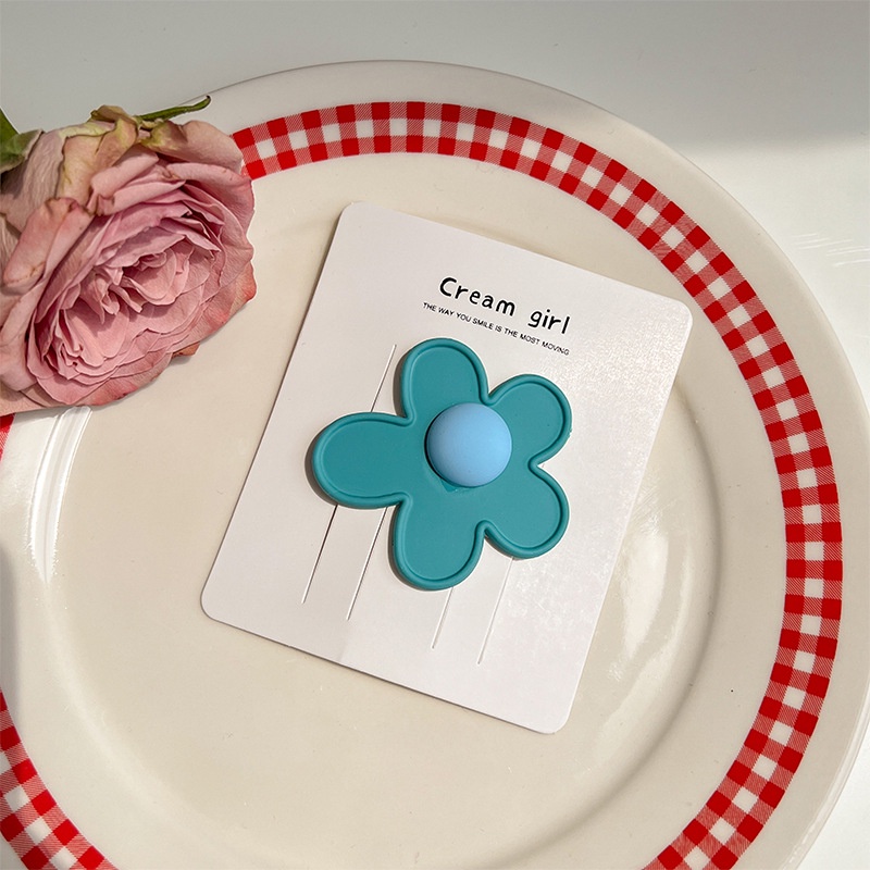 Kẹp Tóc Hình Hoa Nhiều Màu Sắc Phong Cách Hàn Quốc Dễ Thương Cho Bé Gái