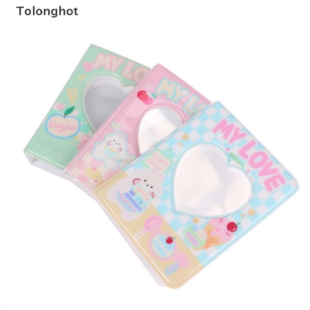 Album Đựng Ảnh 40 Ngăn Họa Tiết Trái Tim Xinh Xắn Giá Đỡ